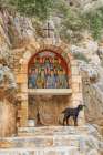 Greece, Crete, Chania. 15th century Greek Orthodox monastery of St. John the Hermit. Art Print